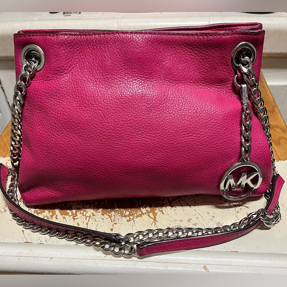 MICHAEL Michael Kors Handbags - Michael Michael Kors Hot 2001 Pink Leather Jet Set Shoulder Bag Crossbody